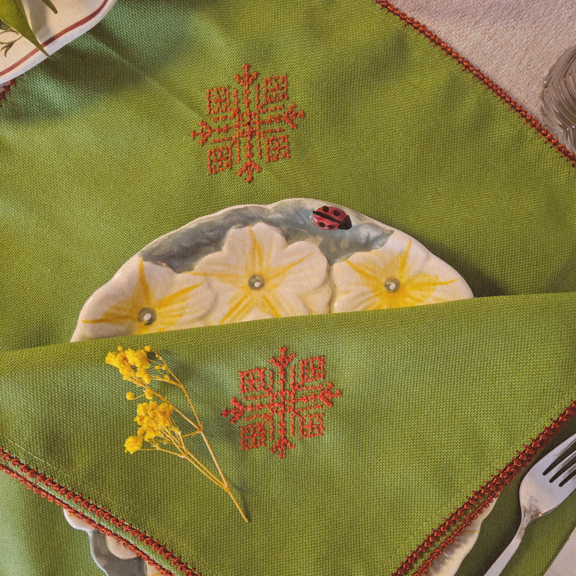 Serviette NOOR Olive